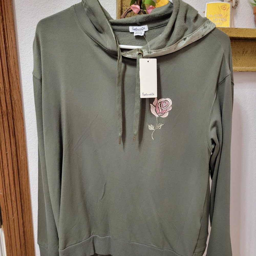 Splendid Sweatshirt with Rosebud